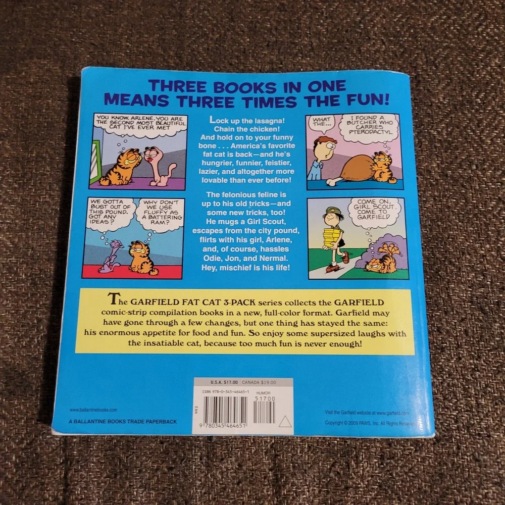 Garfield Fat Cat 3-Pack Vol 2 Jim Davis Ballantine Books Colorized Paperbak 2005